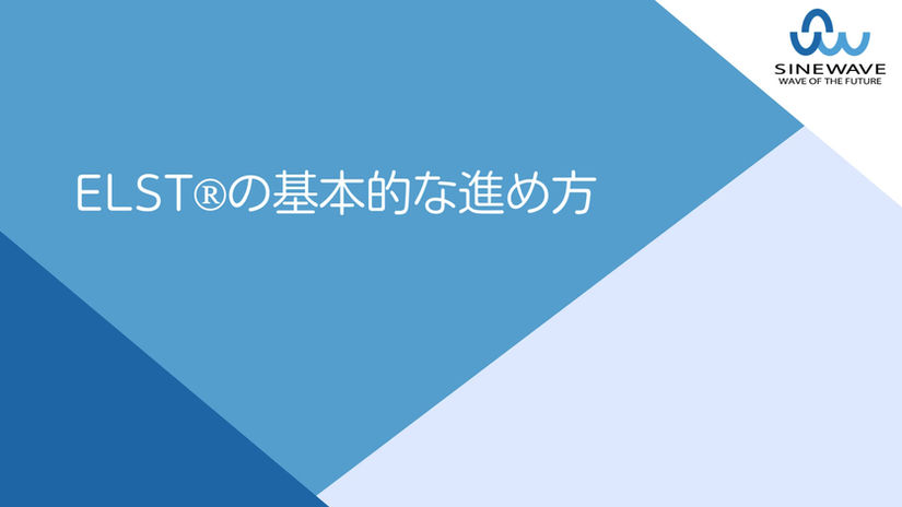 ELST(R) の基本的な進め方